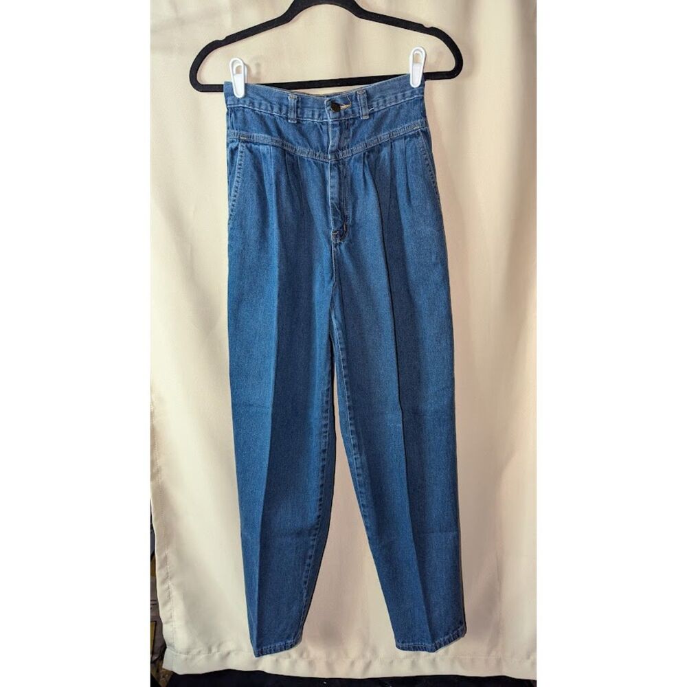 Vintage Nichole St Cloud High Waisted Pleated Mom Jeans Womens Size 10 Tapered